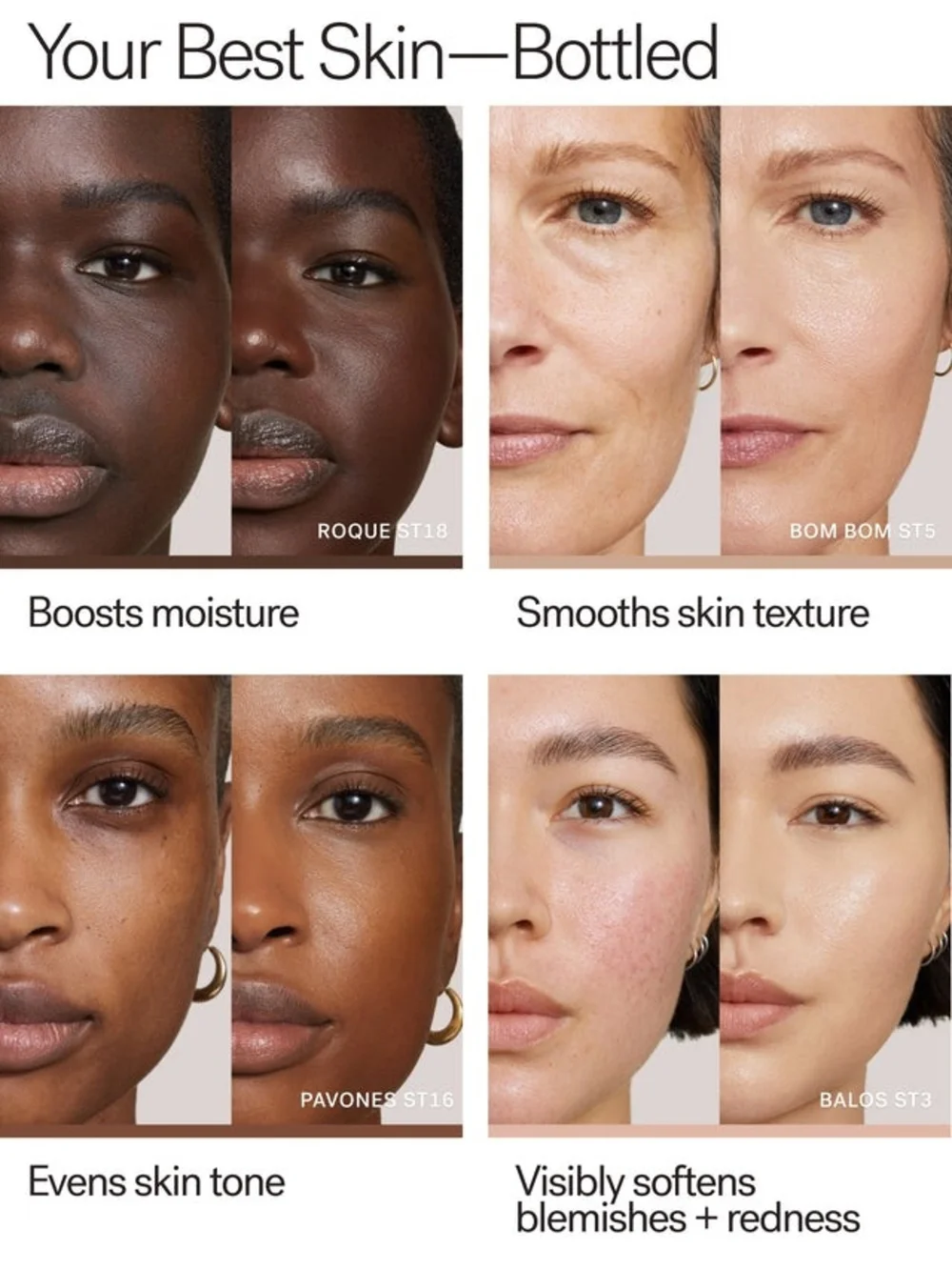 Super Serum Skin Tint Mineral SPF 40 Shela ST8 Hydrating Dewy Light/Med Coverage